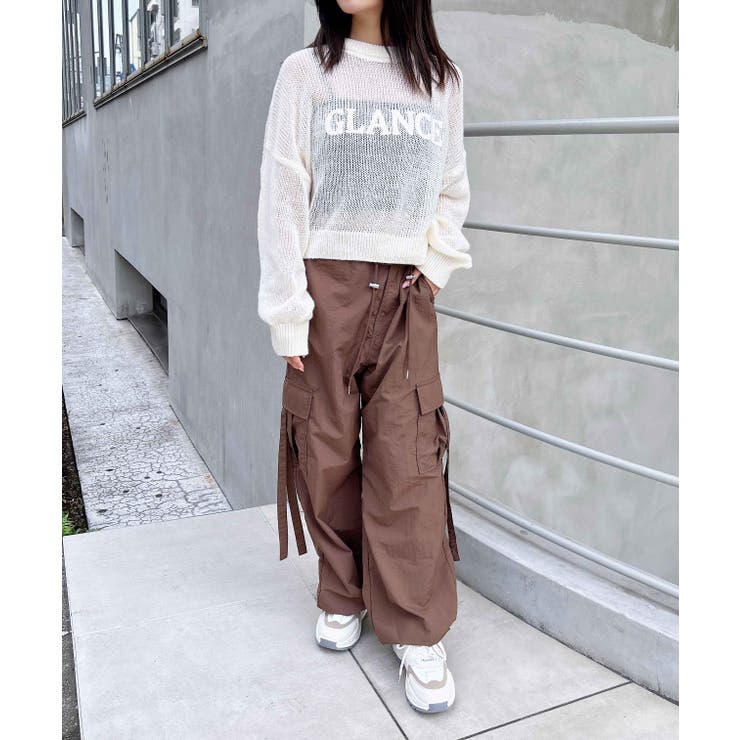 サイドストラップナイロンカーゴパンツ | INGNI  | 詳細画像16 