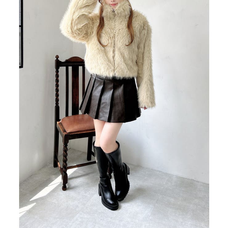 フェイクレザープリーツスカパン | INGNI  | 詳細画像9 