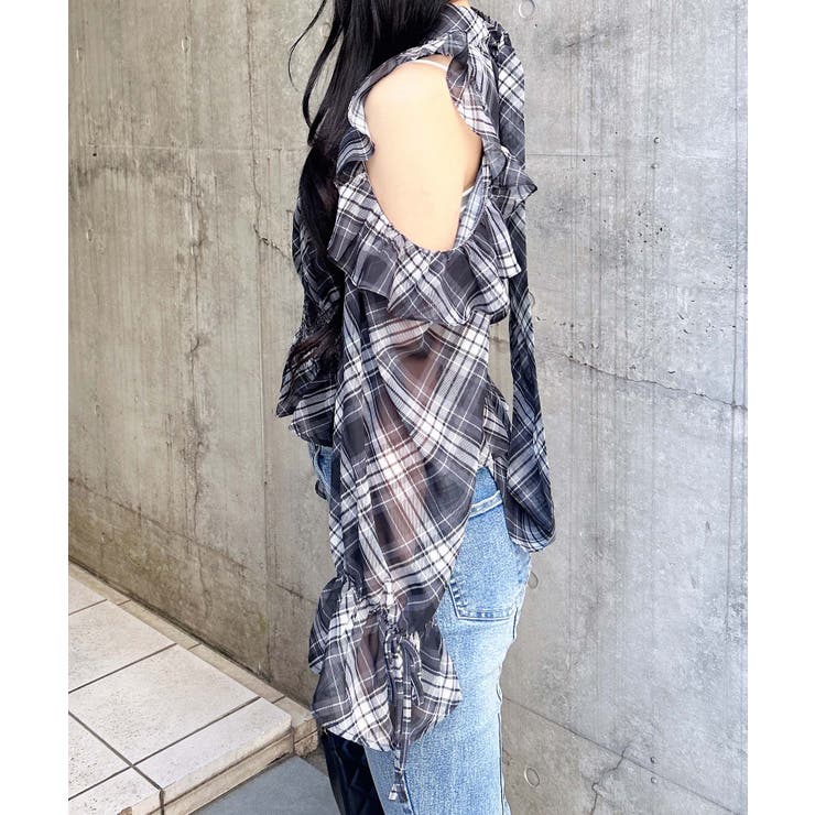 2Wayリボン肩あきフリルブラウス | INGNI  | 詳細画像5 