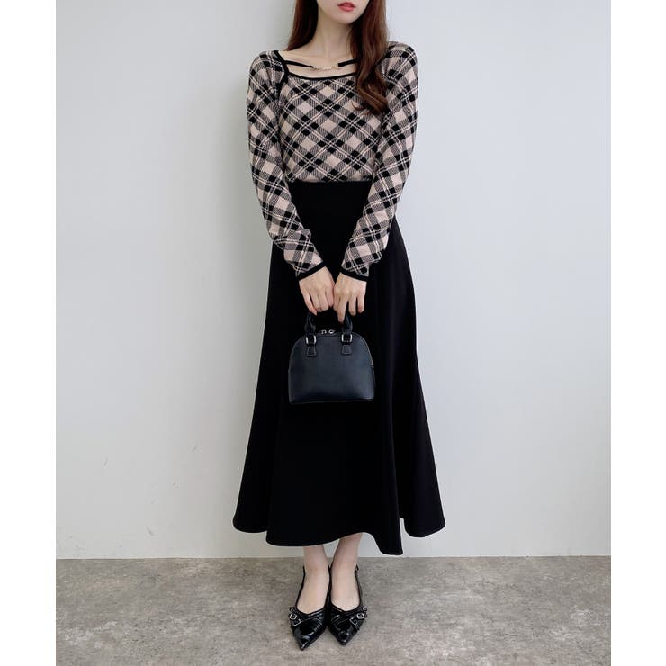 12Gパールビット付きチェックJQニット | INGNI  | 詳細画像21 