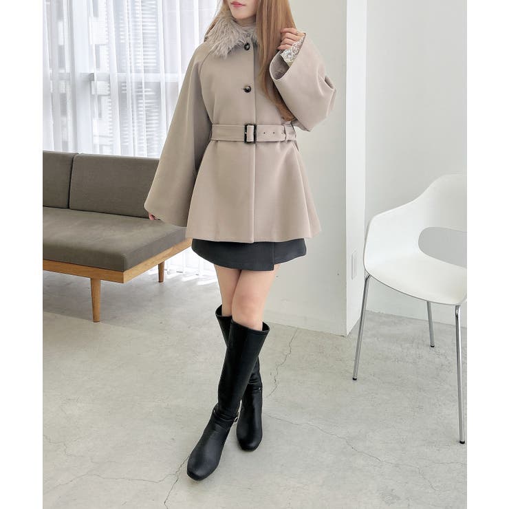 ファー取り外しケープコート | INGNI  | 詳細画像5 