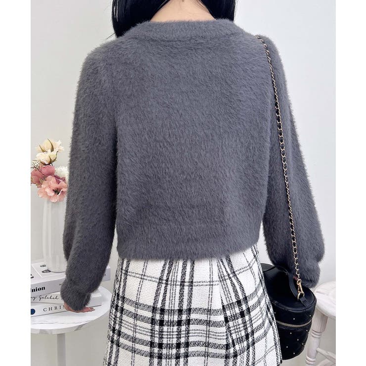 7Gベロアリボンフェザーニットカーディガン | INGNI  | 詳細画像11 