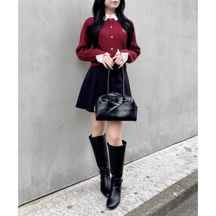 12G シャツレイヤード風ケーブルニット | INGNI  | 詳細画像18 