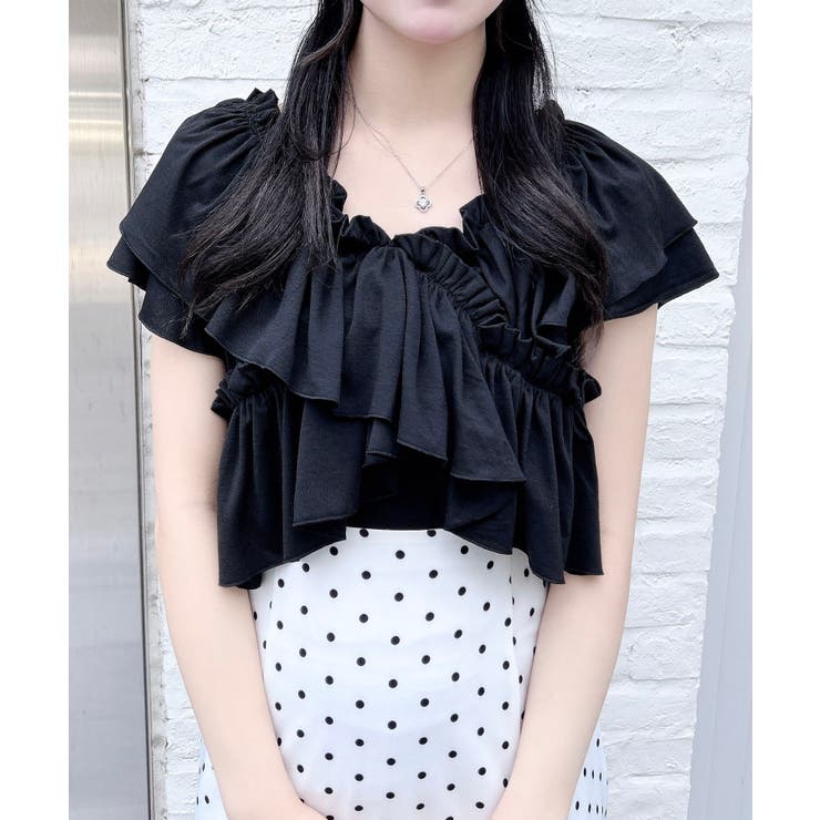 【WEB限定】オフショルフリルトップス | INGNI  | 詳細画像14 