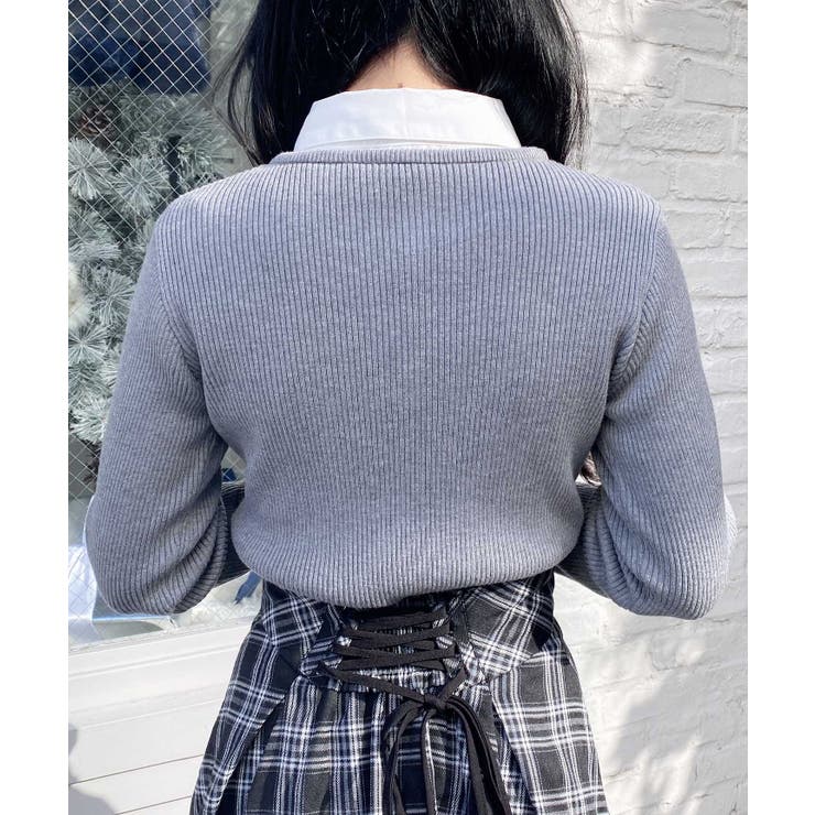 12G SHドッキングフロントリボンニット | INGNI  | 詳細画像11 