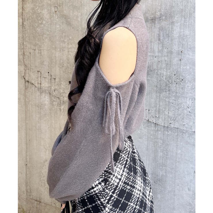 12G肩開きラメフェザーニット | INGNI  | 詳細画像24 