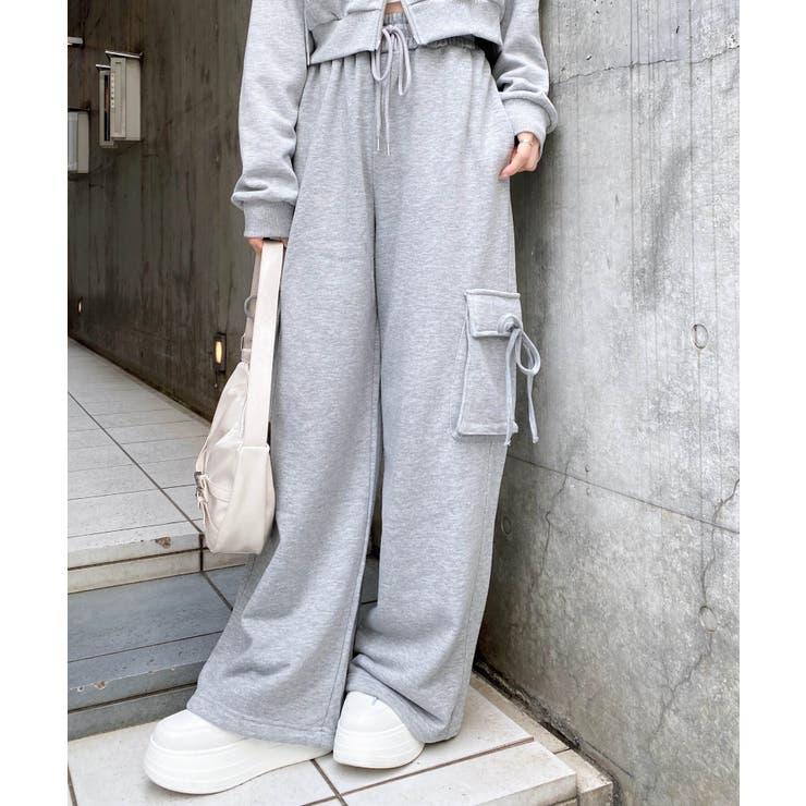 リボン付カーゴ裏毛パンツ | INGNI  | 詳細画像1 