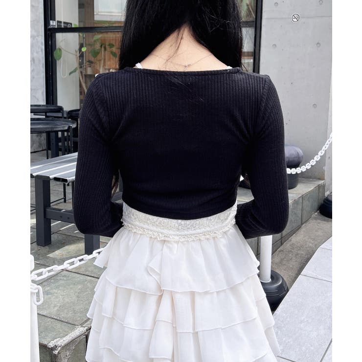 レースレイヤードカーデTOPs | INGNI  | 詳細画像10 