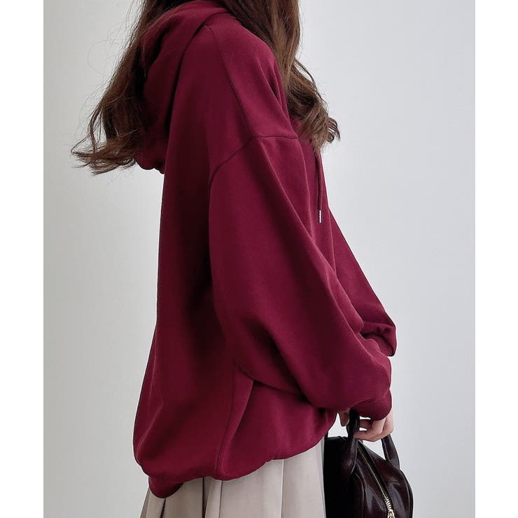 バック貼付ハートロゴ裏毛チュニックパーカー | INGNI  | 詳細画像12 