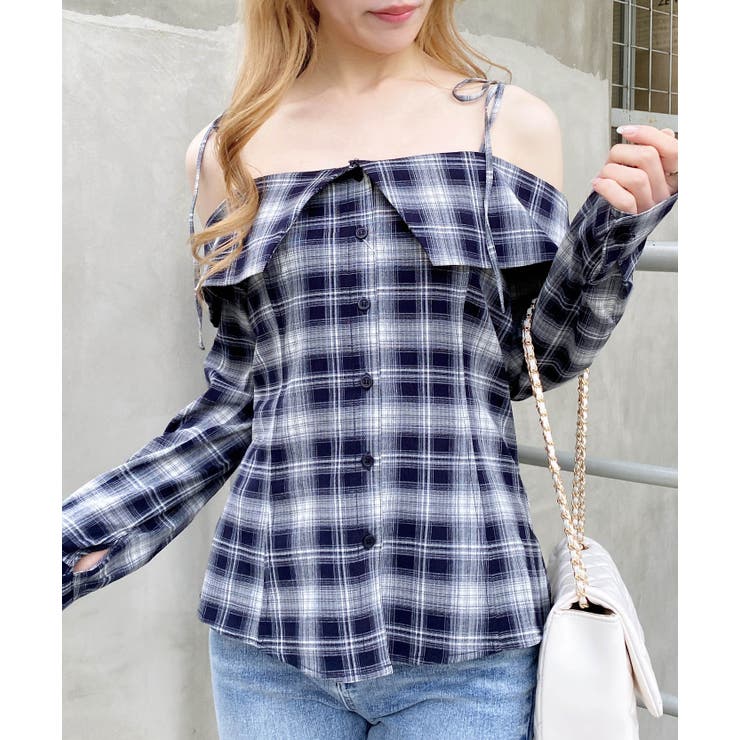 オフショルチェックシャツ | INGNI  | 詳細画像15 