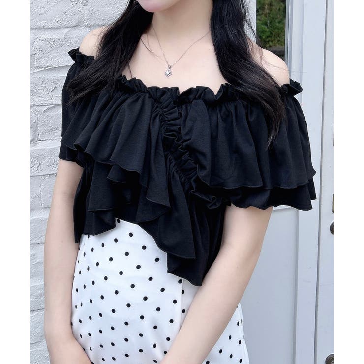【WEB限定】オフショルフリルトップス | INGNI  | 詳細画像13 