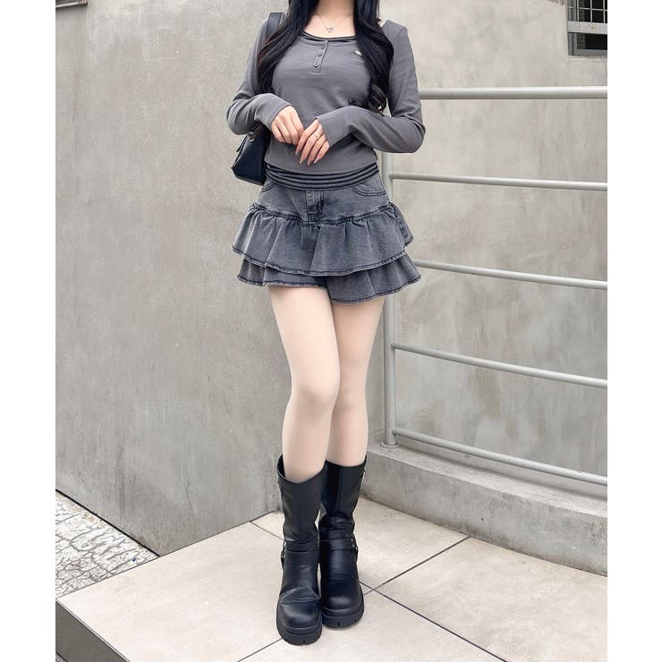 胸プレート付レイヤード風TOPs | INGNI  | 詳細画像12 