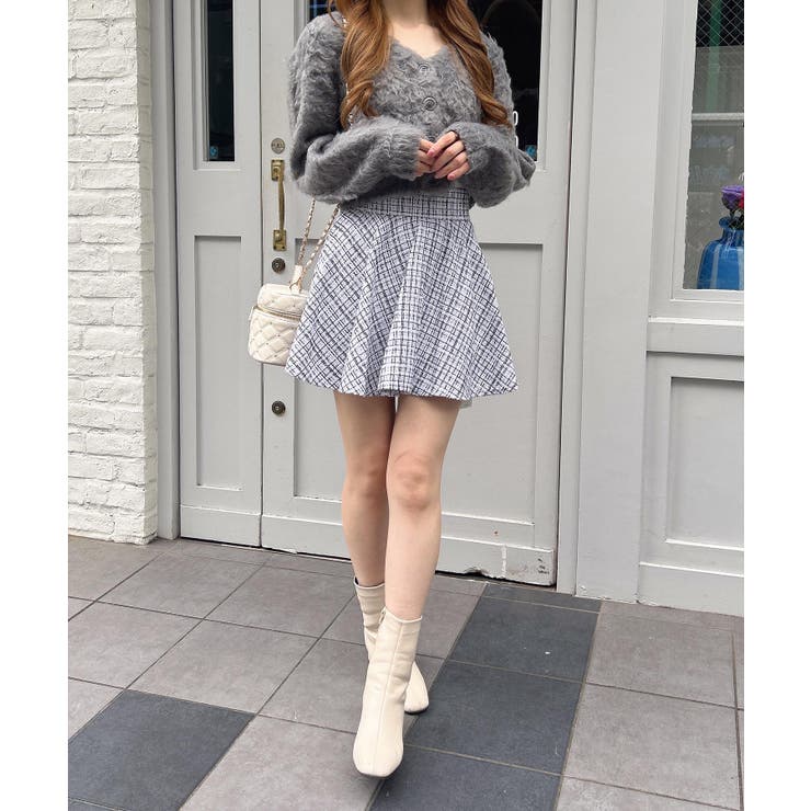 バックリボンツイードフレアスカパン | INGNI  | 詳細画像4 