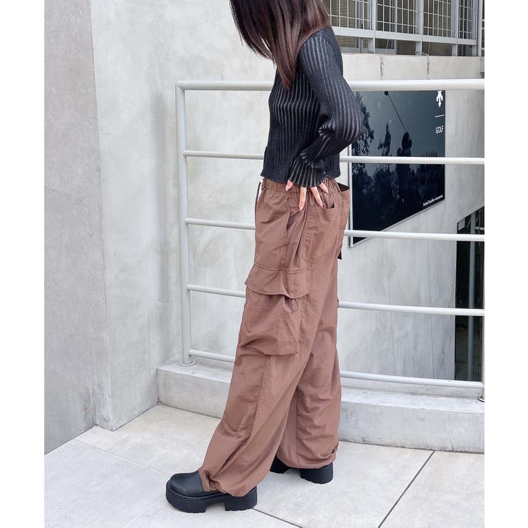 ドローコードポケットナイロンカーゴパンツ[品番：INGW0010164]｜INGNI