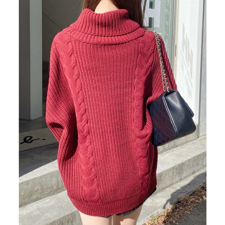 5Gタートルネックルーズチュニックニット | INGNI  | 詳細画像17 