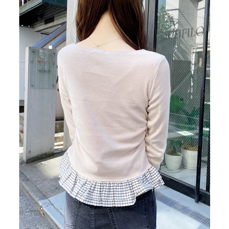 チェックリボンレイヤードTOPs | INGNI  | 詳細画像19 