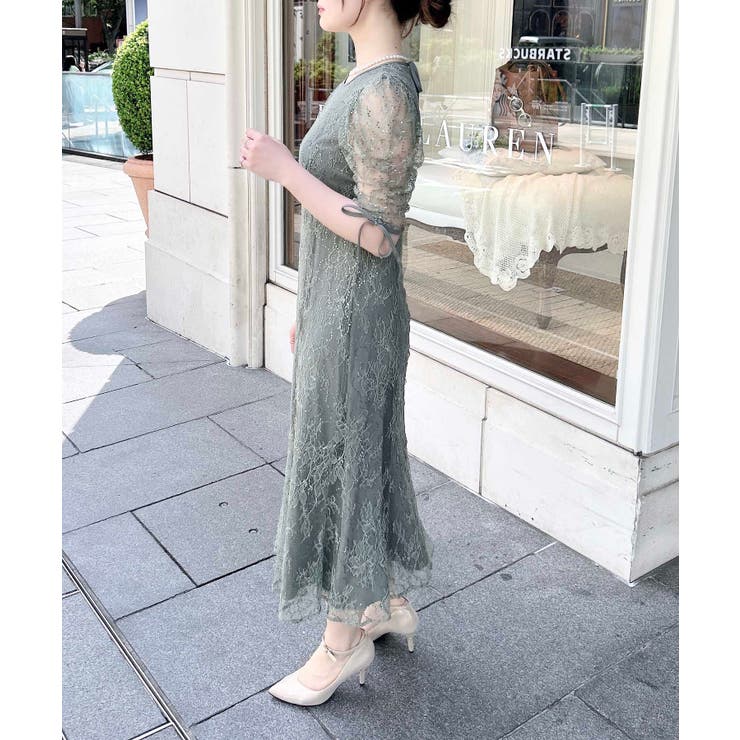 【WEB限定】スパンコールレースワンピース | INGNI  | 詳細画像40 