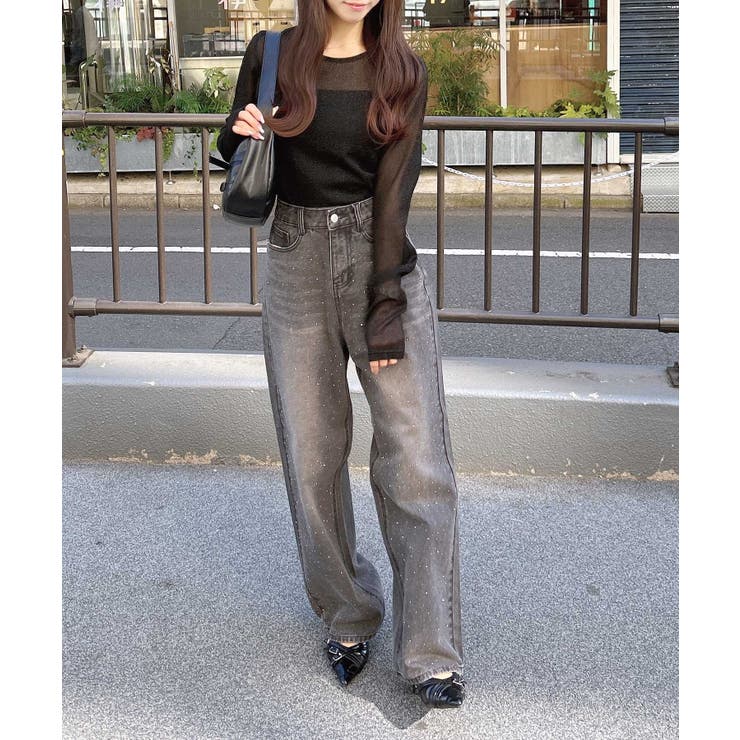 オーロララインストーン付デニムパンツ | INGNI  | 詳細画像5 