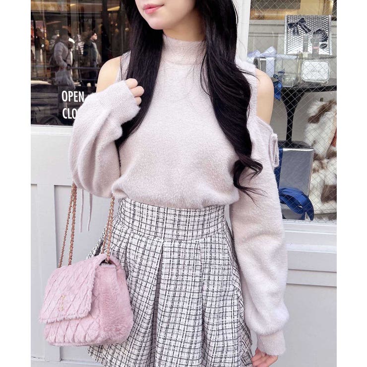 12G肩開きラメフェザーニット | INGNI  | 詳細画像8 