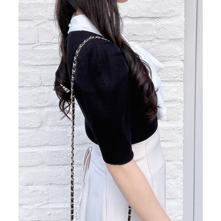 【WEB限定】シアーボウタイ半袖ニット | INGNI  | 詳細画像11 