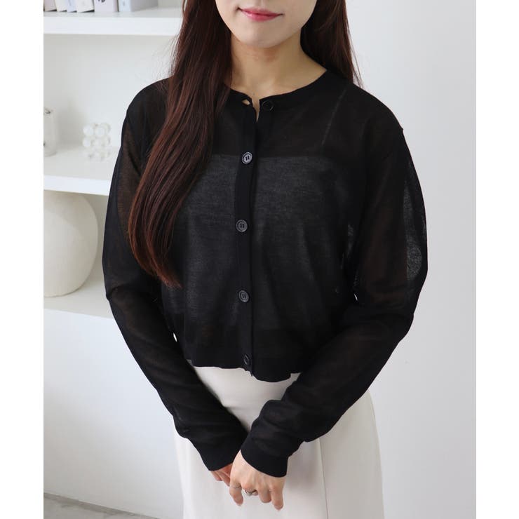 胸ロゴシアーニットカーディガン | INGNI  | 詳細画像8 