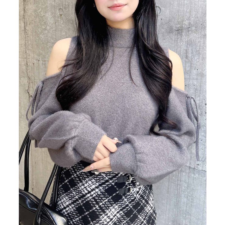 12G肩開きラメフェザーニット | INGNI  | 詳細画像23 