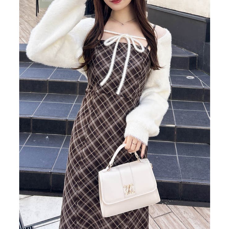 7Gデコルテオープンニットボレロ+マーメイドワンピ | INGNI  | 詳細画像4 