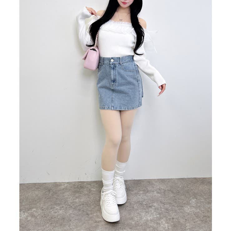 Backリボンデニムタイトミニスカート | INGNI  | 詳細画像5 