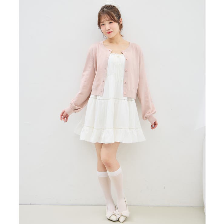 【WEB限定】レースティアードミニキャミワンピース | INGNI  | 詳細画像1 