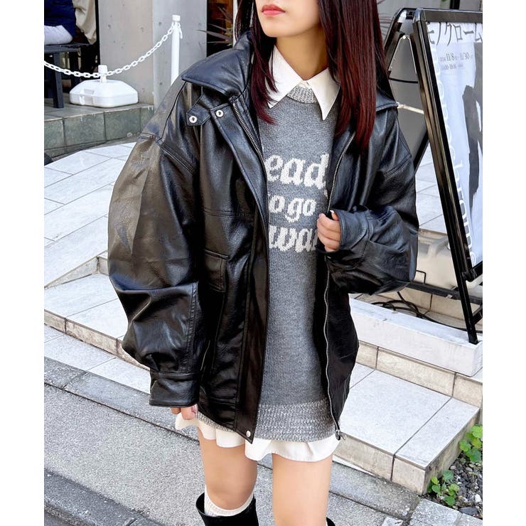 フェイクレザービッグブルゾン | INGNI  | 詳細画像5 