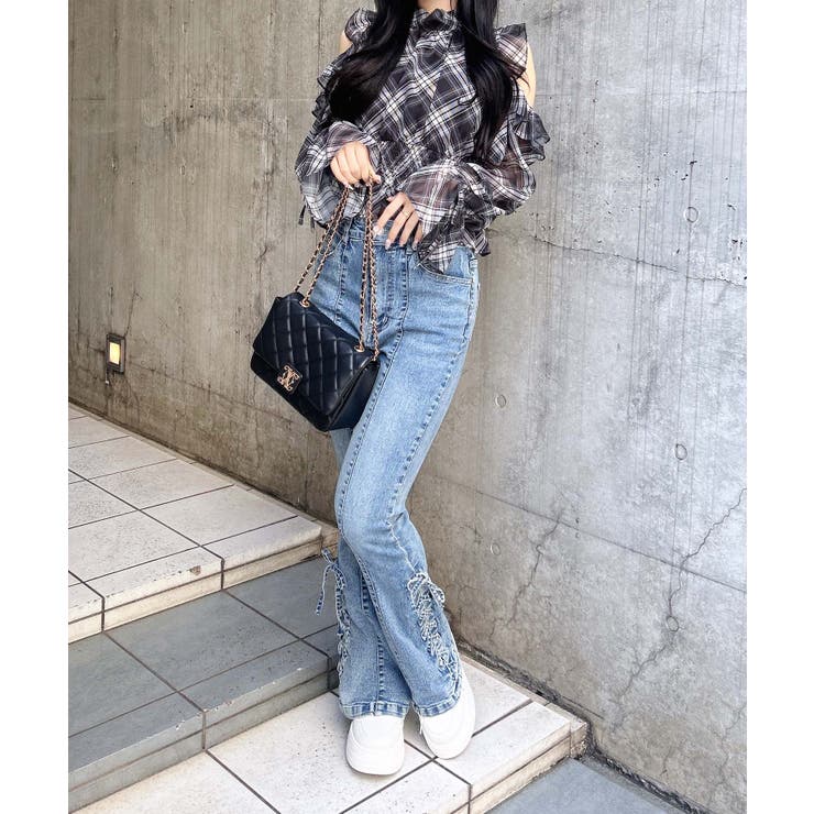 2Wayリボン肩あきフリルブラウス | INGNI  | 詳細画像7 