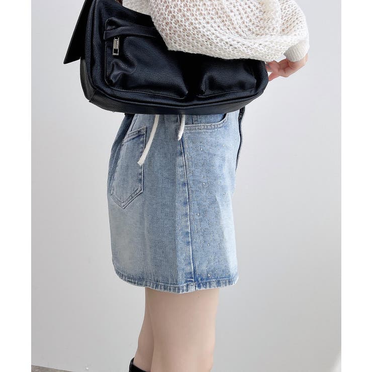 オーロラストーンデニムミニスカート | INGNI  | 詳細画像3 