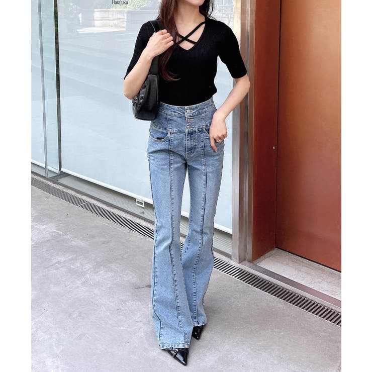 前釦フレアデニムパンツ | INGNI  | 詳細画像12 