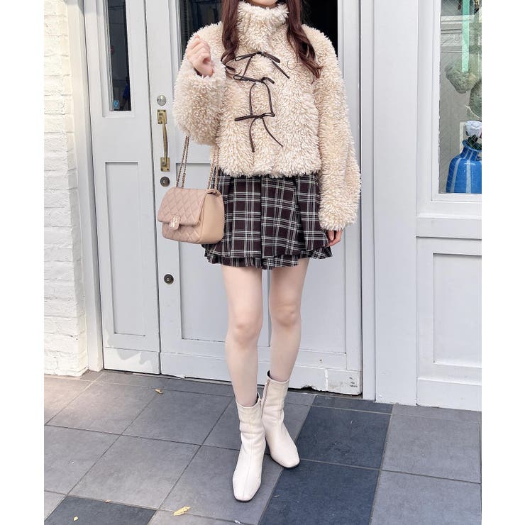 リボン付スタンドボアブルゾン | INGNI  | 詳細画像13 