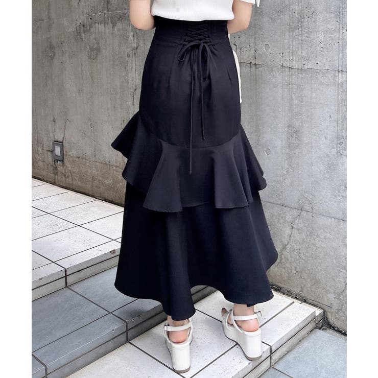 バックレースアップアシメスリットスカート | INGNI  | 詳細画像5 