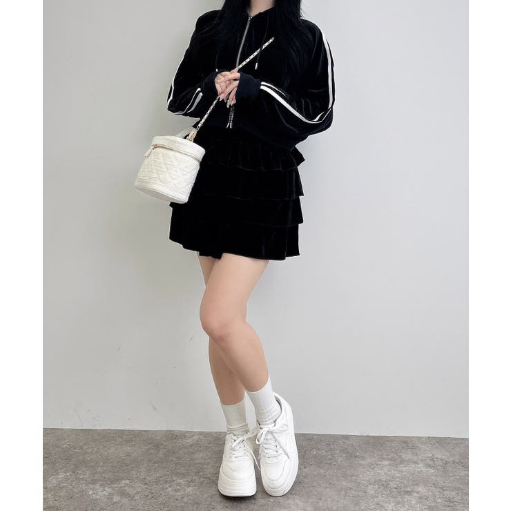 ベロアティアードスカート | INGNI  | 詳細画像7 