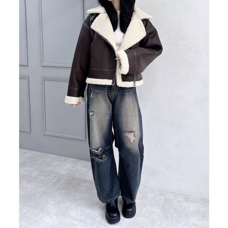 エコムートンフライトジャケット | INGNI  | 詳細画像16 