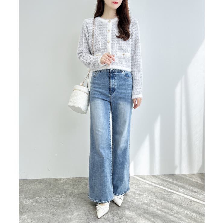 5Gフェザーツイードニットカーディガン | INGNI  | 詳細画像4 