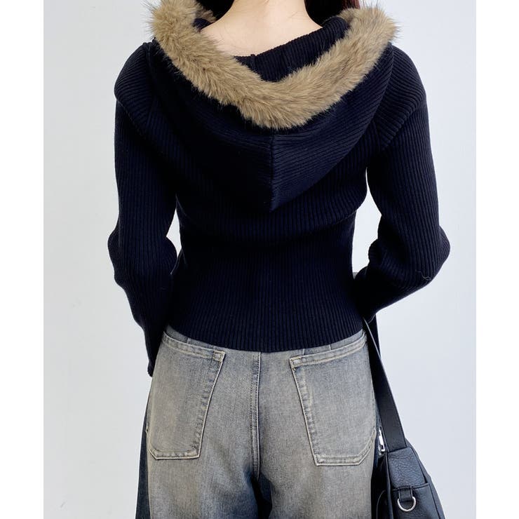 12Gファー付ニットパーカー | INGNI  | 詳細画像10 