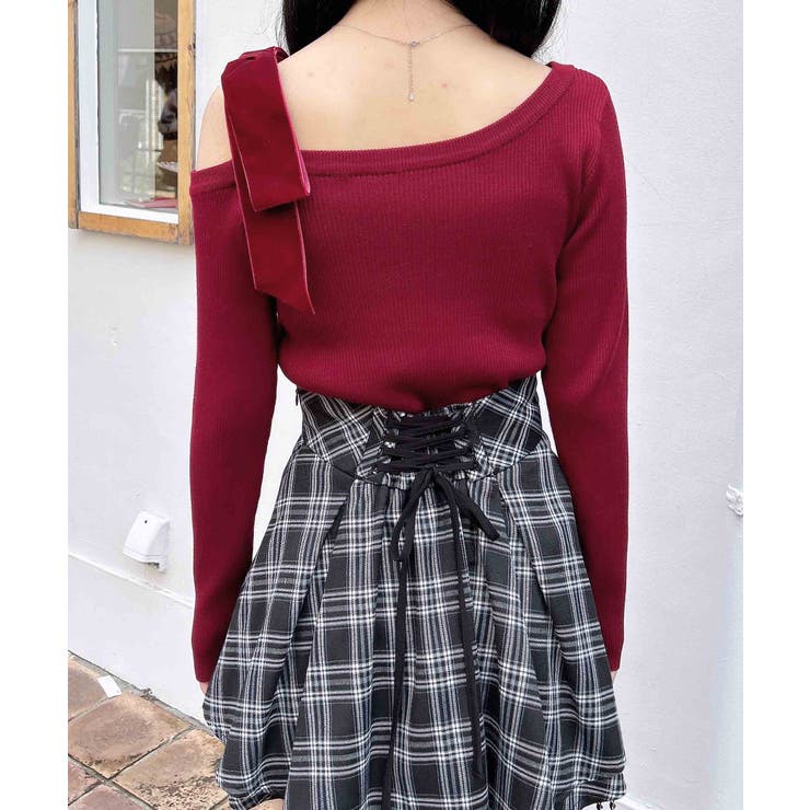 12Gリブワンショルベロアリボンニット | INGNI  | 詳細画像22 