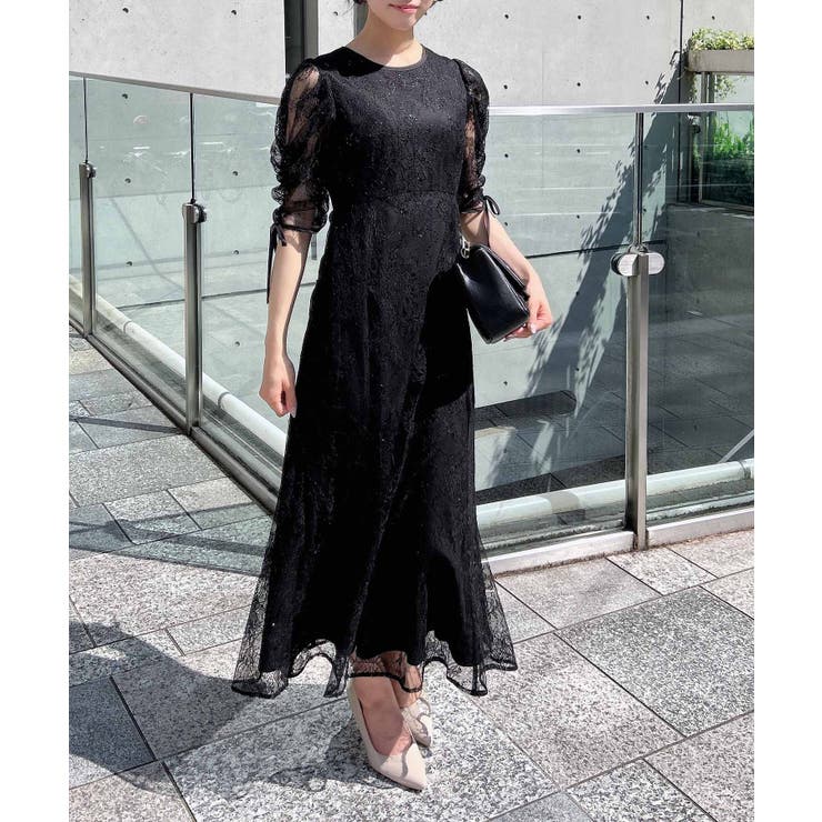 【WEB限定】スパンコールレースワンピース | INGNI  | 詳細画像12 