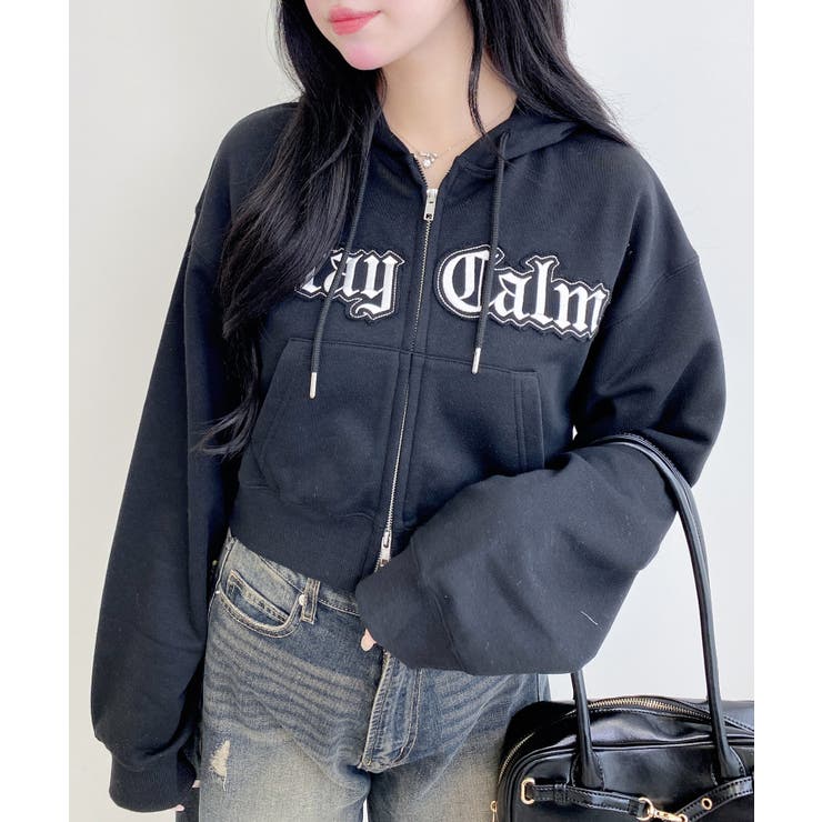 ロゴZIP裏毛ショートパーカー | INGNI  | 詳細画像19 