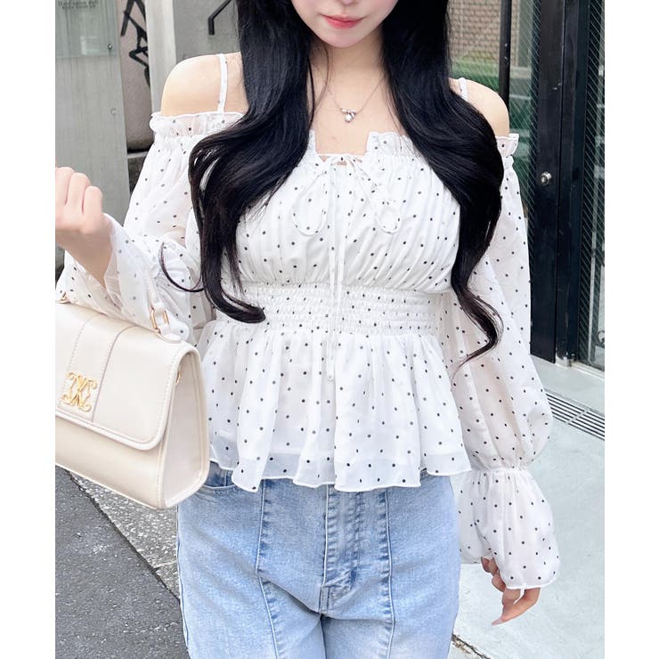 チュールオフショルブラウス | INGNI  | 詳細画像17 