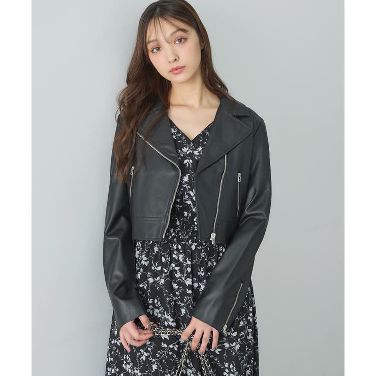 クロップド丈ライダースジャケット | INGNI  | 詳細画像11 