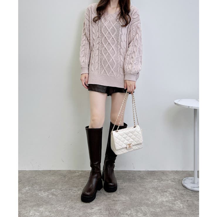 3G 2WAYケーブルルーズチュニックニット | INGNI  | 詳細画像32 