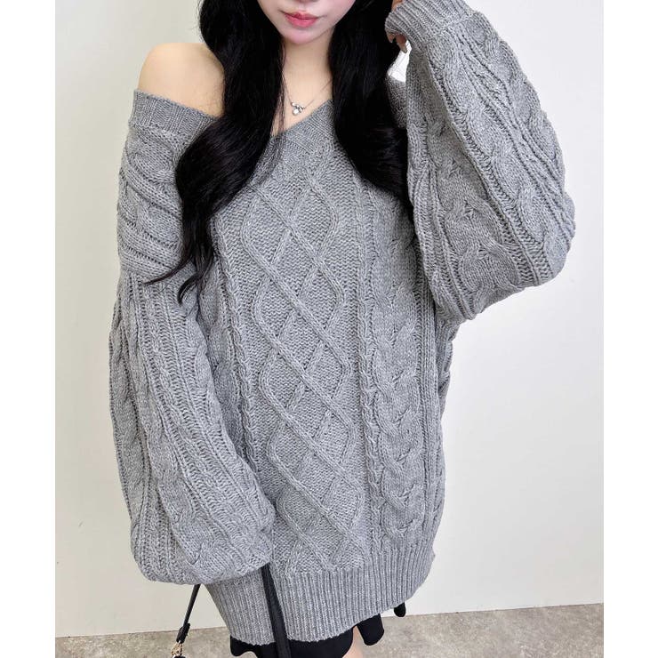 3G 2WAYケーブルルーズチュニックニット | INGNI  | 詳細画像9 