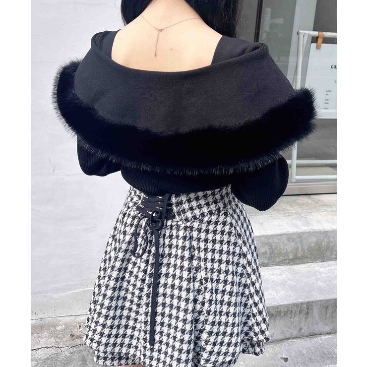 12Gファー付ケープオフショルニット | INGNI  | 詳細画像17 