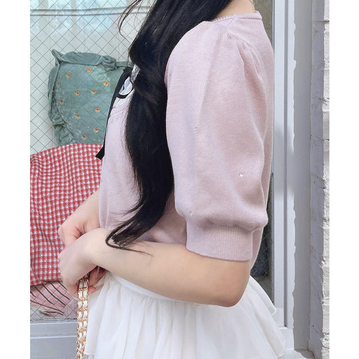 12Gビジュー飛ばしレイヤード風ニット | INGNI  | 詳細画像21 