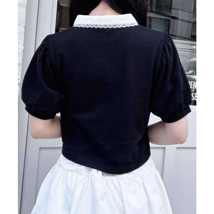 衿レース付胸ロゴポロシャツ | INGNI  | 詳細画像22 