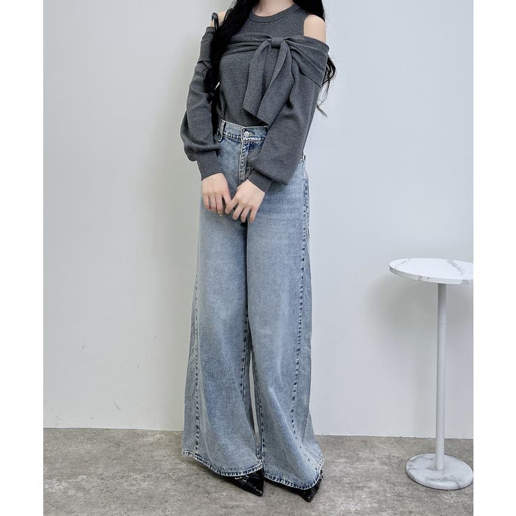 12G肩開きリボンニット | INGNI  | 詳細画像28 